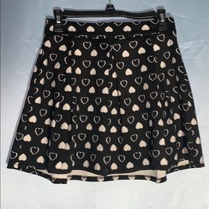 Heart print skirt